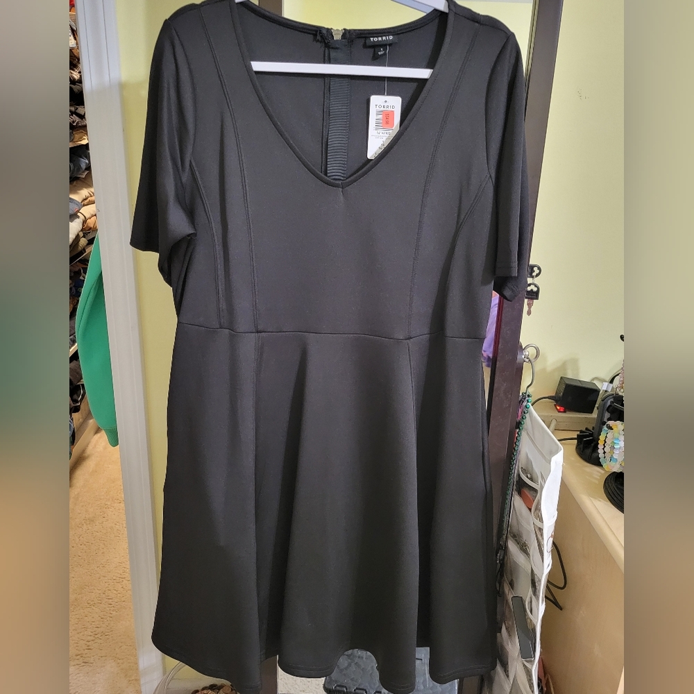 Torrid Black Skater Dress 1X